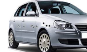 accessoire auto autocollants impact balle 